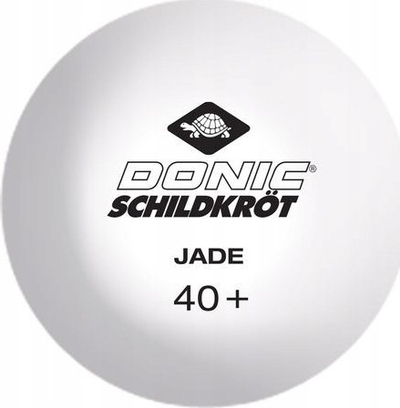 Top pingpongu Donic Schildkröt Jade, 40 mm, plastikë, i bardhë