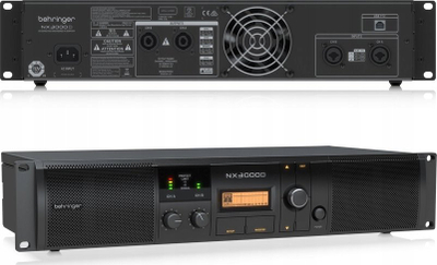 Amplifikator audio Behringer NX3000D, 2x1500W, DSP 24bit 96kHz, i zi