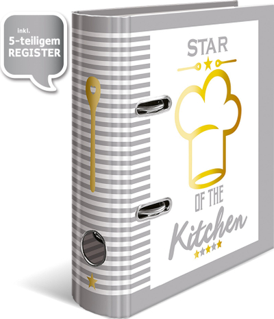 Dosje me receta Herma Star of the Kitchen, A5, prej kartoni, me shumë ngjyra