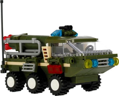 Lodra ndërtuese Alleblox AB3034 Military, 180 blloqe, 3 në 1, me ngjyra