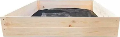 Arkë kopshti GCS Gardenbox60x60x18, 600L, dru natyral
