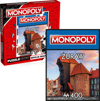 Puzzle Winning Moves Monopoly Gdańsk Żuraw, 1000 copa, 500x665mm, shumngjyrësh