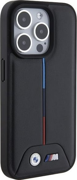 Куќиште за телефон BMW BMHCP15L22PVTK, за iPhone 15 Pro 6.1\", тврдо куќиште, црна боја