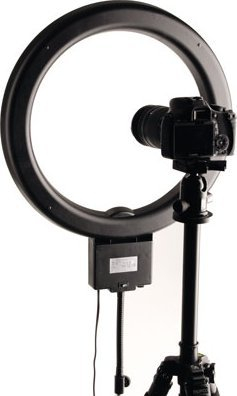 Dritë unazore studio Helios Ringlamp 430, 65W, 36 cm, e zezë