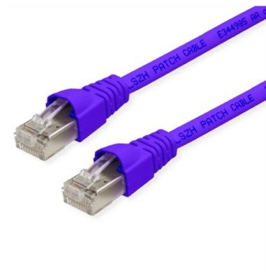 Kabllo rrjeti Telegärtner MP8 FS 500, 50cm, SFTP CAT 6a, RJ 45, vjollcë