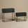 Set mbajtëse lulesh Edaxo TINO, metal loft, 2 copë, të zeza