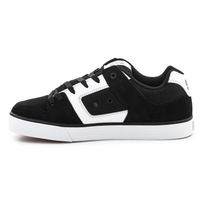 Патики за скејт DC Shoes, гумен ѓон, за мажи, црно-бели