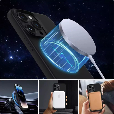 Maskë telefoni Tech-Protect Silicone MagSafe, iPhone 15, silikoni, ulli