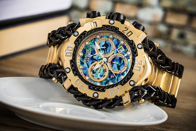 Orë për meshkuj Invicta Gladiator Quartz 42092, e artë/zezë