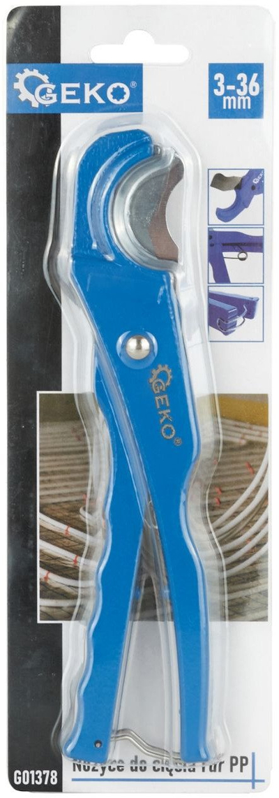 Gërshërë për tuba PP Geko, 3-36mm, metalike