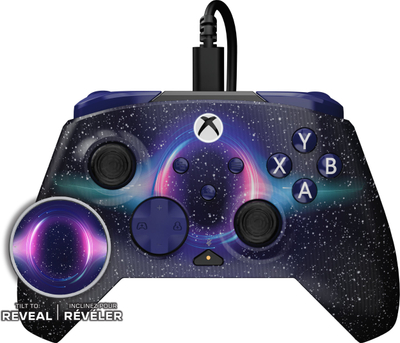 Kontroller lojërash Turtle Beach Rematch Advanced Dark Cosmos, me kabllo, për Xbox dhe PC, shumëngjyrësh