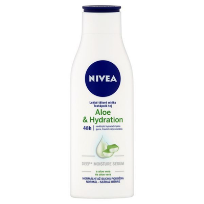 Qumësht trupi Nivea Aloe & Hydration, hidratim i lehtë, përthithje e shpejtë