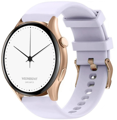 Smartwatch për femra Gravity GT11-7, ekran 1.43" AMOLED, IP67, rose gold