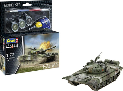 Set model Revell T 72 M1, shkalla 1:72, plastik, shumëngjyrësh