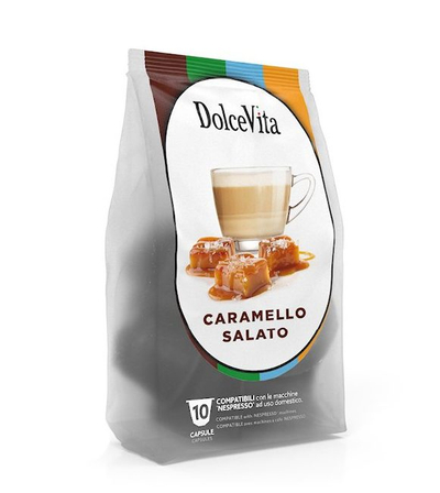 Dolce Vita Caramel Salted, përzierje kompatibile me Nespresso® (10 kapsula)