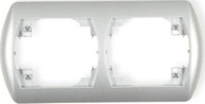 Kornizë horizontale dyvendëshe Trend 5RH-2, për 2 module, argjend