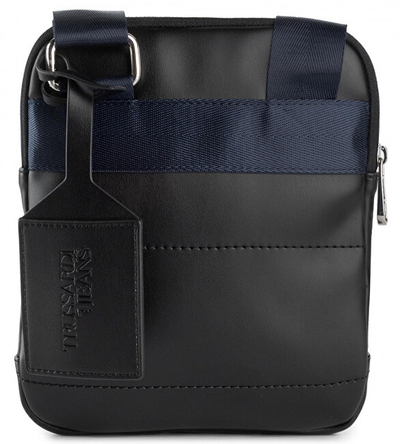 Çantë krahu Trussardi 71B00133-K303, e zezë/kaltër