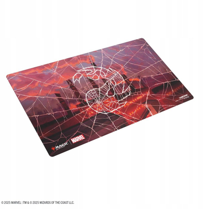 Tapet loje Gamegenic Marvel Spider Man Mountain Shiny Playmat, 61x35cm, sipërfaqe me shkëlqim, kundër rrëshqitjes