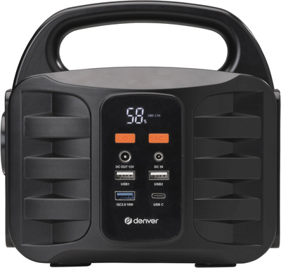 Stacion karikimi Denver PPS-42000, 42000mAh (155Wh), i zi + panel solar 40W