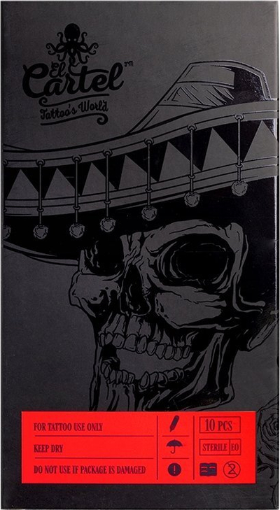 Kartrixh tatuazhi El Cartel 3RS, 0.35mm, Shader, 10 copë