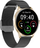 Smartwatch Garett Electronics Classy, me matje rrahjesh zemre, me rrip metalik, e zezë