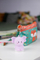 Привезок за клучеви InnoGIO GIOkeyring Elephant, силикон, со ноќно светло, розов