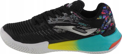 Këpucë padel Joma Point All Court për goca, all court, për femra, të zeza shumëngjyrëshe