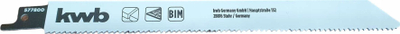 Teh sharrë reciproke KWB 577800, HSS Bi-Metal, 180mm, i bardhë