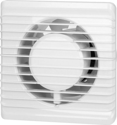 Ventilator banjoje Orno Standard, 100mm, montim sipërfaqe, i bardhë