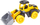 Traktor lodër Technok Black and Yellow, plastikë e fortë, për kalamaj 3+