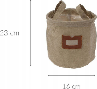 Kosh organizues Home Styling Collection, plastik, Ø16 cm, bezhë