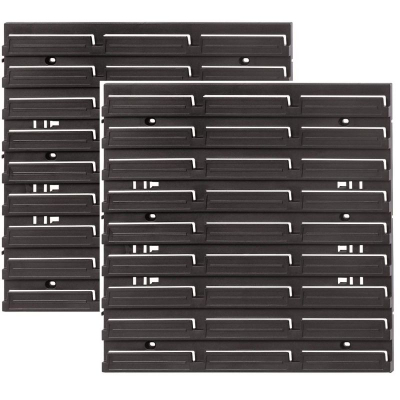 Pllakë organizuese veglash Prosperplast KBBS4040, 2x 38x39 cm, plastike e fortë, e zezë