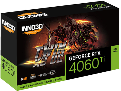 Kartelë grafike Inno3D GeForce RTX 4060 Ti Twin X2 OC 8GB GDDR6