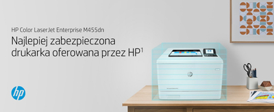 Печатач HP Color LaserJet Enterprise M455dn, ласерски во боја, бел