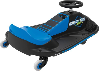 Kart elektrik Razor Crazy Cart Shift, bateri litium, për fëmijë, blu
