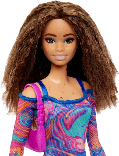 Kukull Barbie Mattel Fashionistas FBR37 HJT03, 29cm, flokë të valëzuara, shumëngjyrëshe