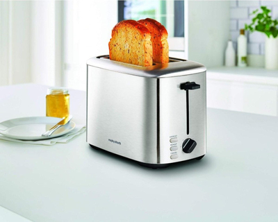 Tостер Morphy Richards Equip, 2 парчиња, не'рѓосувачки челик, сребрена боја