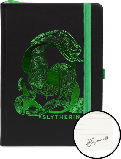 Fletore Harry Potter Slytherin, A5, kapak i fortë, e gjelbër