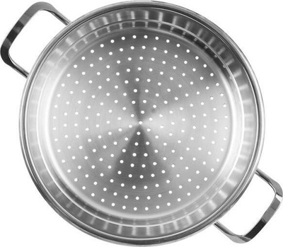 Shtesë avullimi ORION Anett, çelik inox, për tenxhere 24 cm, argjendtë