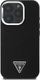 Mbulesë telefoni Guess Triangle Logo për iPhone 16 Pro 6.3", prej PU, e zezë