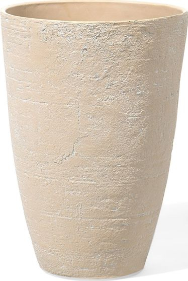 Vazo lulesh Beliani Camia, 43cm, për jashtë, bezhë