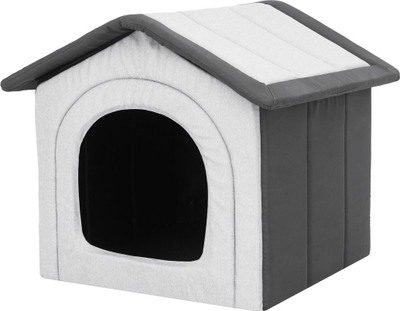 Shpi për qen Hobbydog R5, eco-leather, Oxford, grafit
