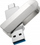USB Hoco Wide UD10, 128GB, USB A dhe USB C, gri