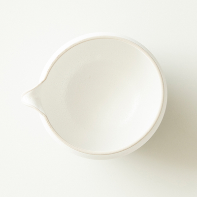 Enë matcha Origami Katakuchi, porcelan 540ml, e bardhë