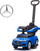 Makinë lodër shtytëse Milly Mally Mercedes C-Class, dorezë shtytëse, multimedia, e bardhë