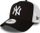 Kapelë New Era New York Yankees Kids A Frame Trucker, me lidhëse mbrapa, e zezë me të bardha