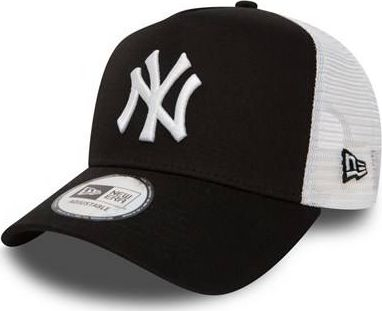 Kapelë New Era New York Yankees Kids A Frame Trucker, me lidhëse mbrapa, e zezë me të bardha