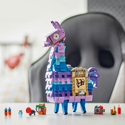Set lodër LEGO Fortnite Supply Llama, për ndërtim me dorë, plot ngjyra