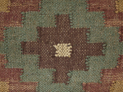 Jastëk dekor MAGURI Jute Cushion, 45x45 cm, stil kilim, me shumë ngjyra