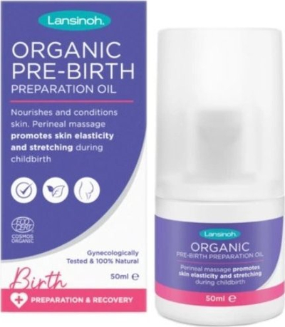 Vaj përgatitor para lindjes Lansinoh Organic, 50ml, organik, i bardhë